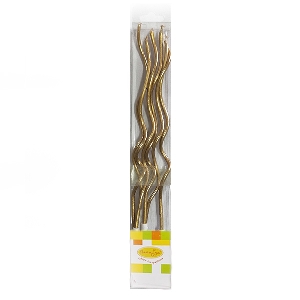 MC Свечи Спираль Metallic Gold 13см 6шт