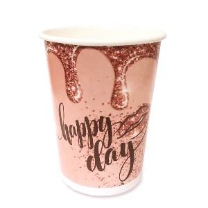 P Стаканы бумажные Happy Day 200мл 6шт