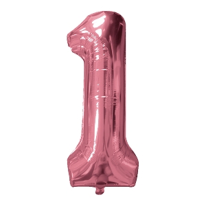 Y Фигура Цифра 1 Rose Gold 40/102см шар фольгированный