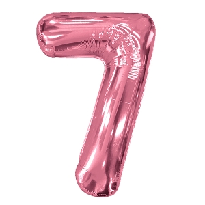 Y Фигура Цифра 7 Rose Gold 40/102см шар фольгированный