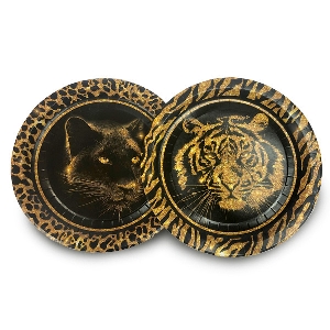 P Тарелки бумажные Wild Party 23см 6шт