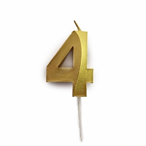 MС Свеча 5см Цифра Gold 4