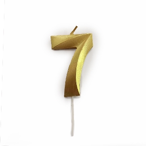 MС Свеча 5см Цифра Gold 7