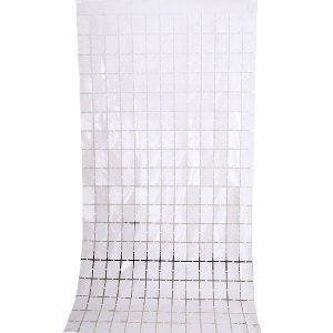 Y Занавес Диско Серебро 1м х 2м