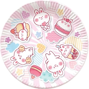 P Тарелки бумажные Каваи 23см 6шт