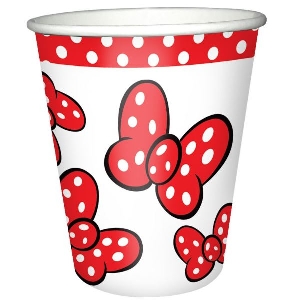 P Стаканы бумажные Бантики 200мл 6шт