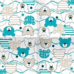 P Салфетки Мишки 33см X 33см 12шт