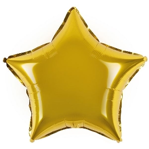 Y Звезда GOLD 18/45см шар фольга