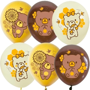 MP 12/30см Набор шаров ассорти рис. Медвежата 25шт шар латекс
