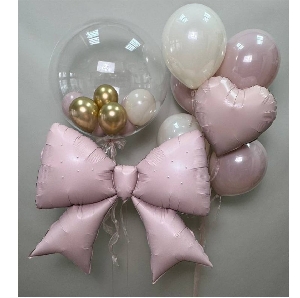 Сeт 20 Др с бантом. Все шары наполнены гелием.