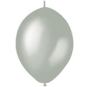 M 12/30см Шар LINKING Металлик SILVER 50шт шар латекс